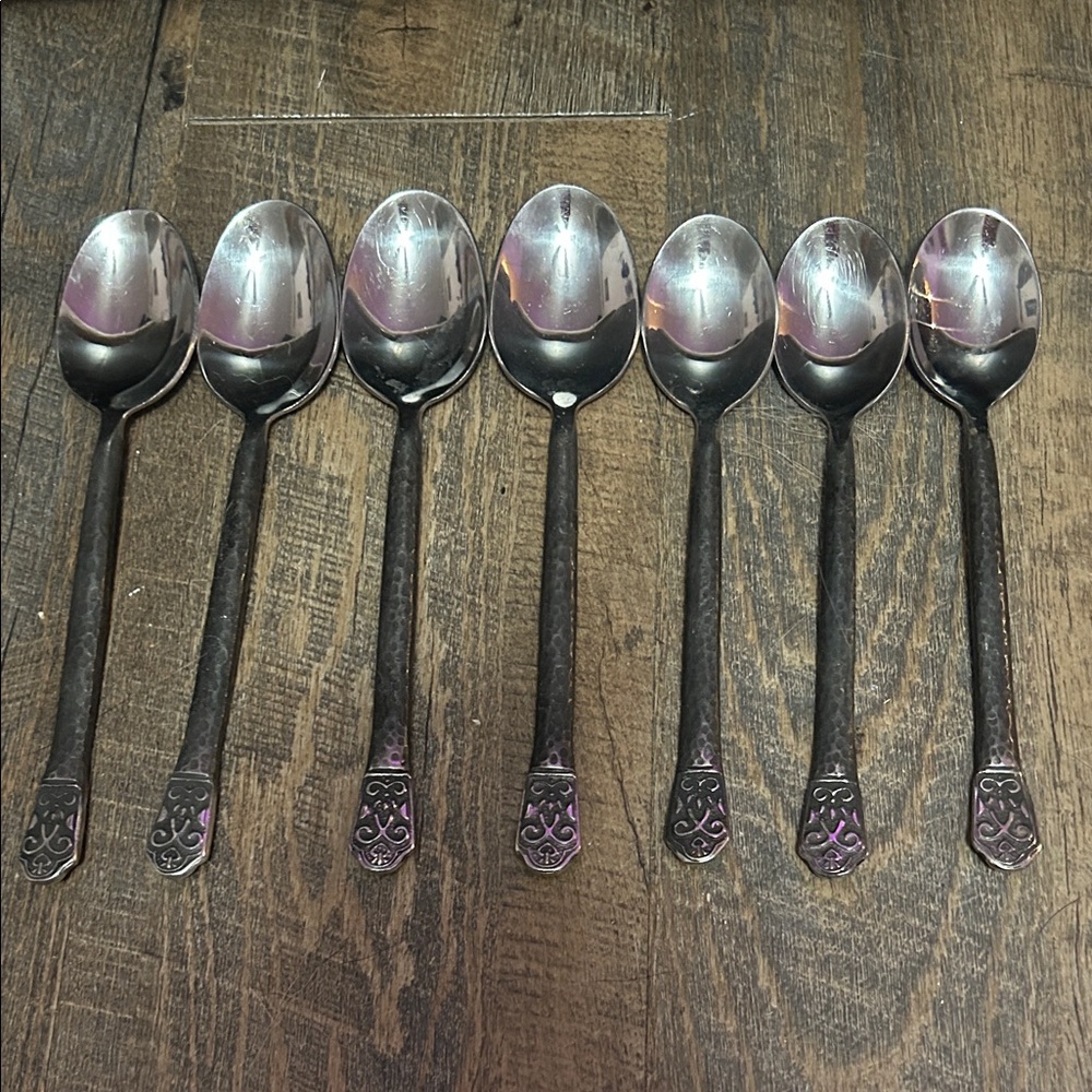 7 Gourmet Settings AVALON BARCELONA 18/10 Stainless 3 Teaspoons 4 Soup Spoons